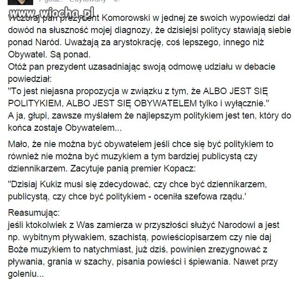 PelOwskie mądrości życiowe.
