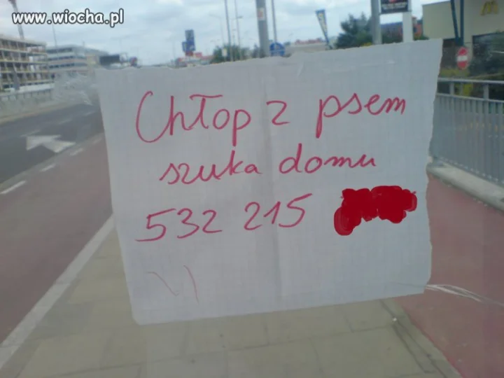 Ogłoszenie z Krakowa.