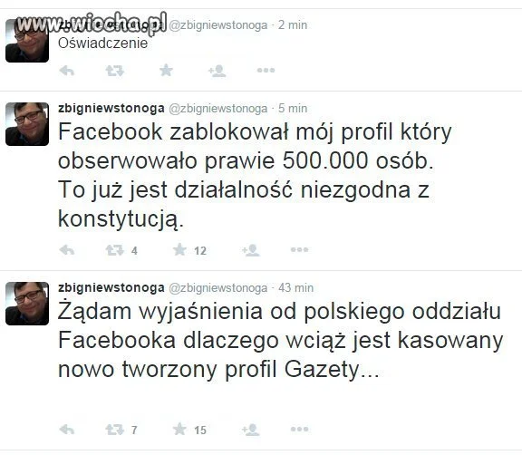 Profil Stonogi zablokowany 