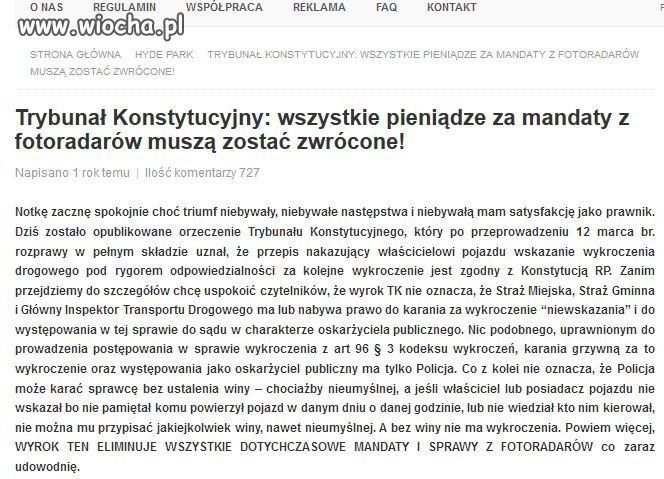 Policja ma karać i wykonać plan!