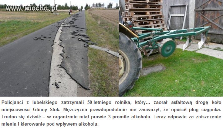 Liczył na dopłaty, za uprawę asfaltu?