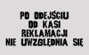 Po odejściu od kasy