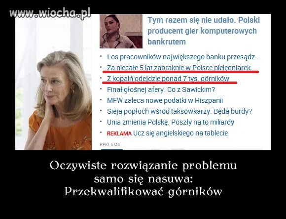Pielęgniarki i górnicy