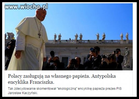 Nowa encyklika papieża "antypolska"