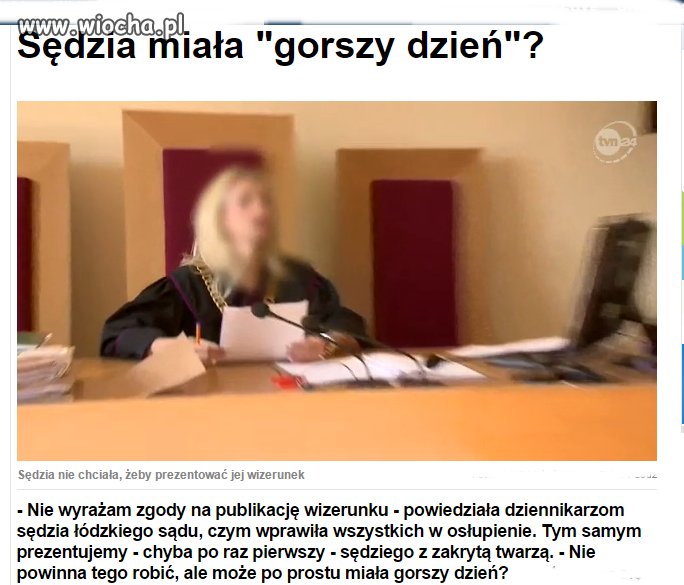 Może pani sędzina
