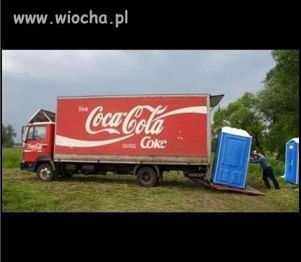 Coca-Cola+toi toi = Cola kał 
