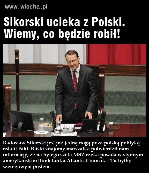 Jeden już uciekł, teraz kolej na następnych.