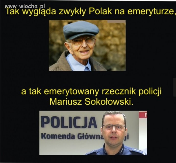 42-letni rzecznik policji odchodzi na emeryturę.