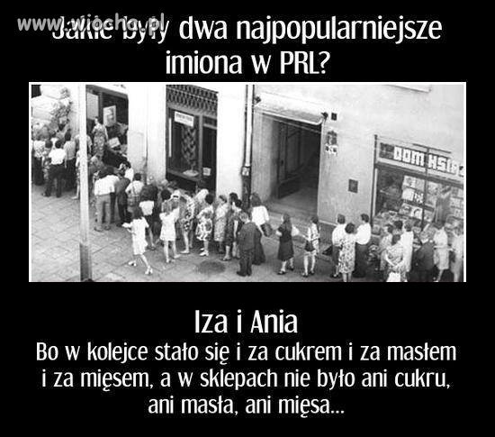 Najpopularniejsze imiona żeńskie za komuny...