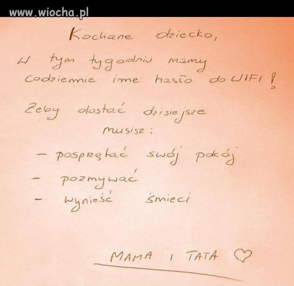 Popieram takie wychowanie