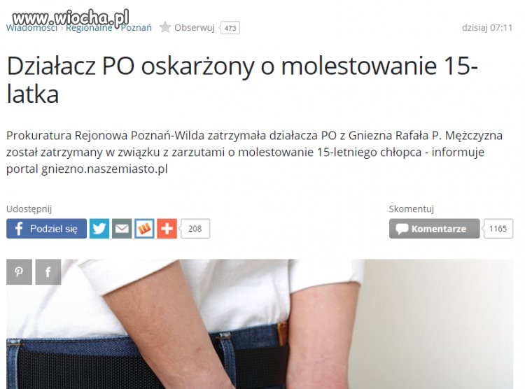 Zboczek brał się za 15-latka