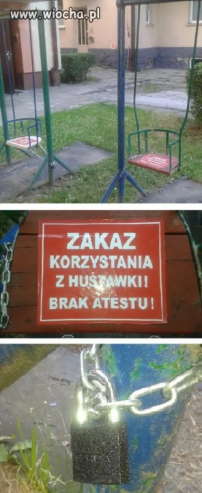 Atest na huśtawki 