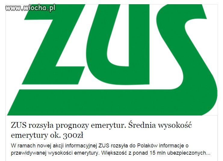 Wkrótce i Ty otrzymasz swoją prognozę od ZUS