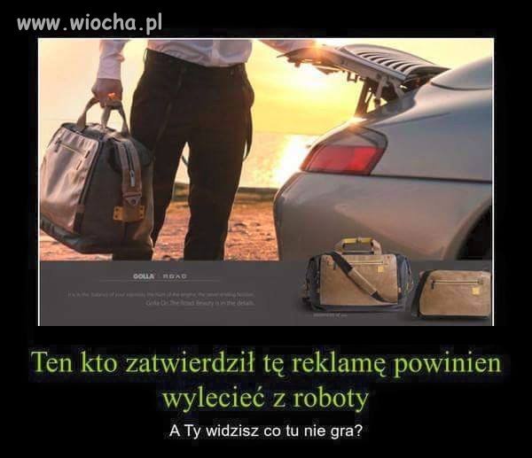 Inteligencja człowieka, który zatwierdził reklame 