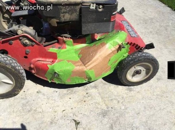 Kazali naprawić kosiarkę 