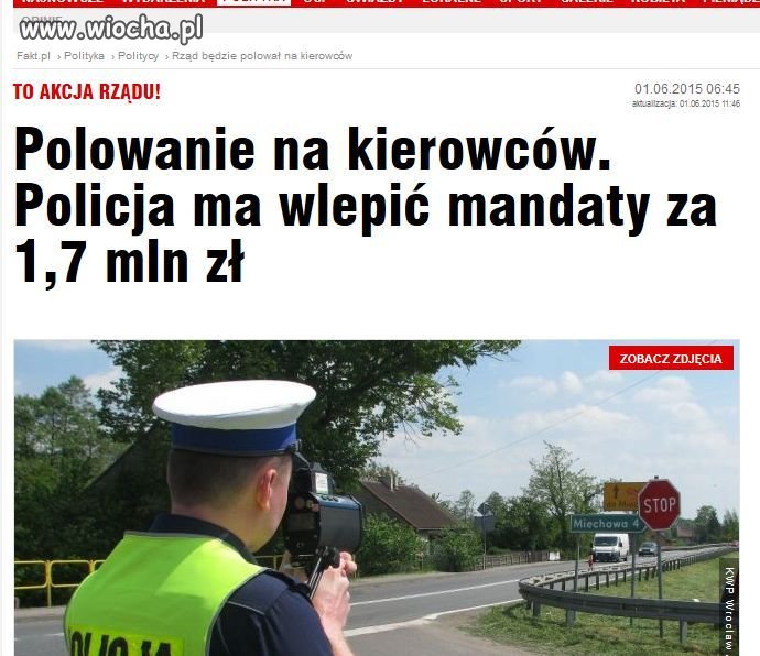 Policja ma nakaz ukarać mandatami!