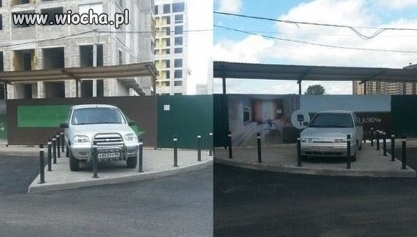Informowali żeby  nie parkować na parkingu...