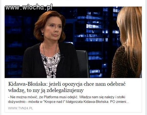 Kidawa Błońska marszałek sejmu