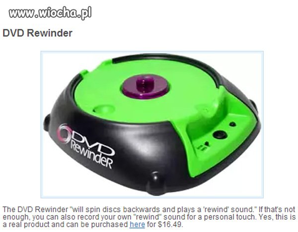 Przewijarka do płyt DVD! Działa też z CD!  
