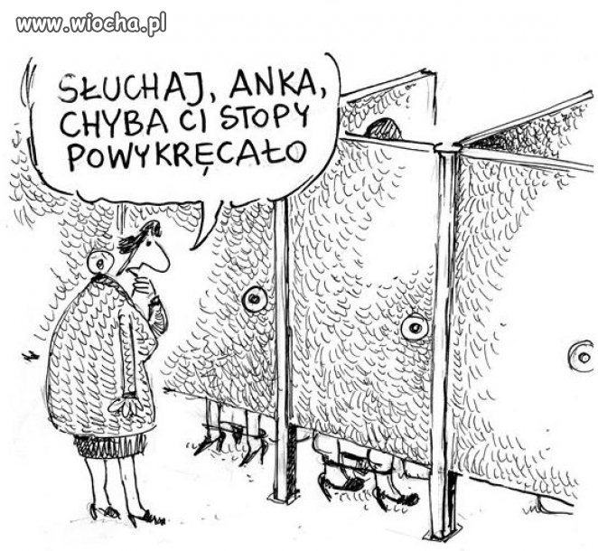 Pan(i) Grodzka w toalecie. Tak to widzę.