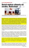 Bankrutuje, bo dostał większe alimenty niż zarabia