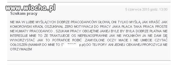 Szukam pracy
