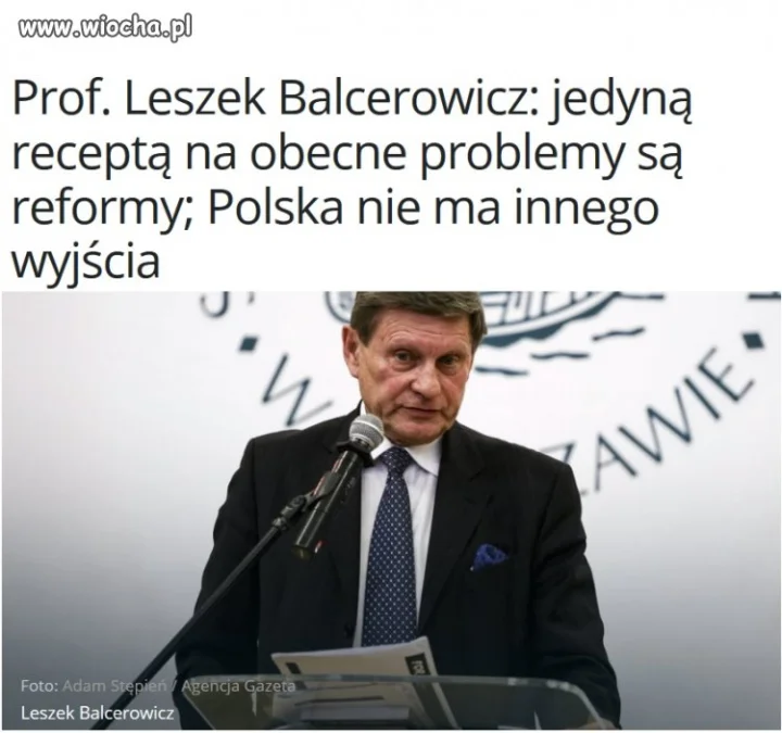 Ten "ekspert" już kiedyś reformował Polskę.
