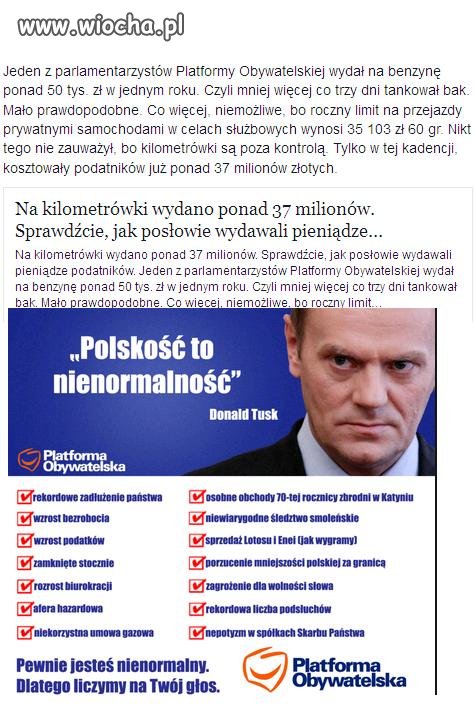 Rekordzista z PO pewnie jeździł na zieloną wyspę.