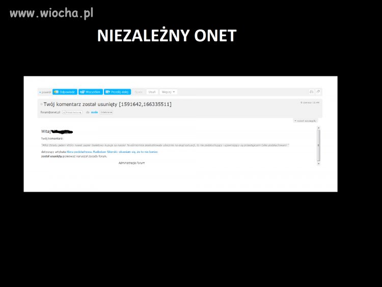 Onet usuwa komentarze 