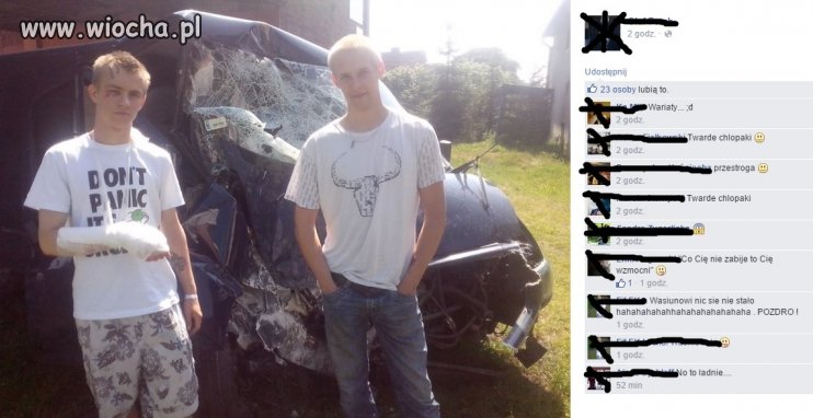 Powypadkowy lansik na FB