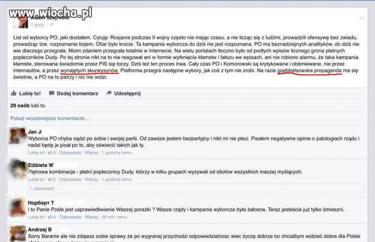 Zgoda i bezpieczeństwo według sympatyków PO