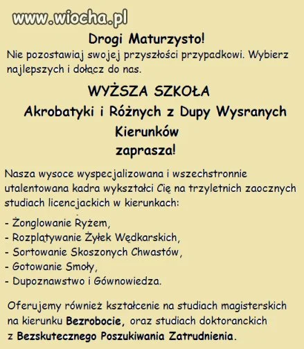 Drogi maturzysto
