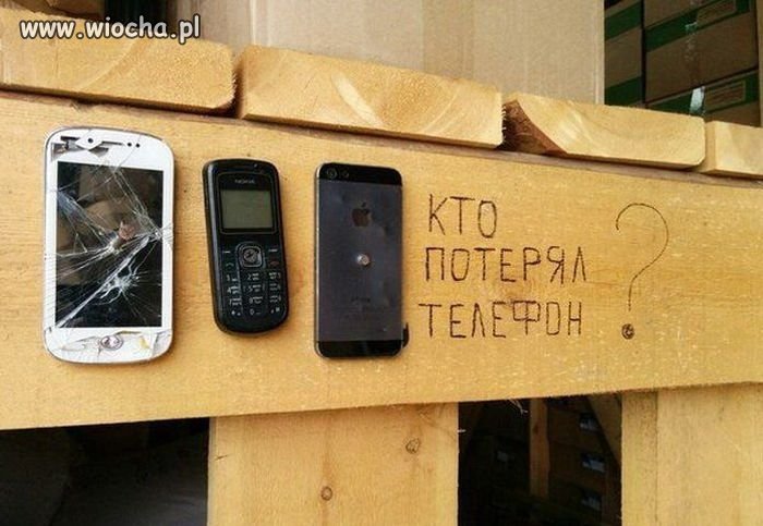 Kto zgubił telefon?