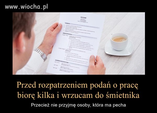 Oczywiście podania "z polecenia"