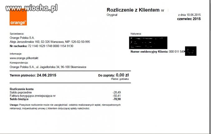 Od Kwota widmo.
