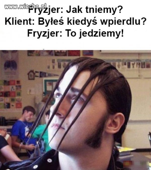 Fryzjer płakał jak układał