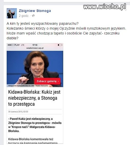 Zbysiu krótko zwięźle i na temat .