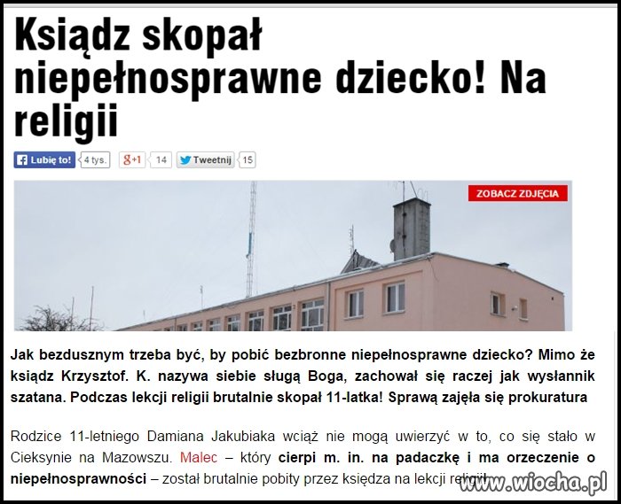 I wbrew kilku gościom co bronią kler 
