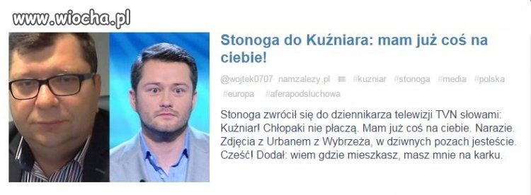 Stonoga idzie za ciosem 