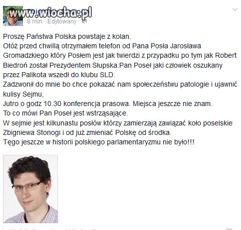 Koło poselskie Zbigniewa Stonogi  w sejmie od zara
