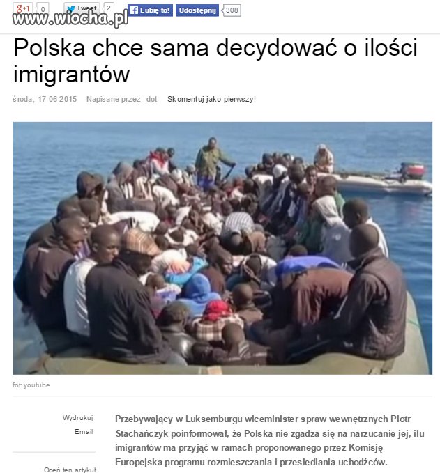 IV RZESZA narzuca liczbę imigrantów.