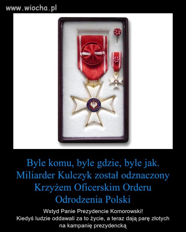 Krzyż Oficerski Orderu Odrodzenia Polski