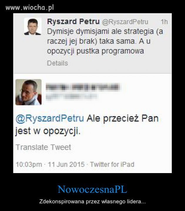 Czy ten człowiek jest kretynem czy po prostu z...