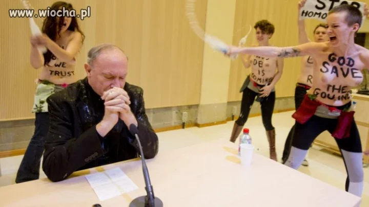 Protest feministek w Belgii 