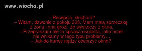 Sprzeczka z żoną