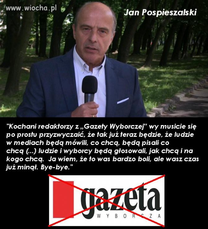 Czas Pana Michnika powoli mija.