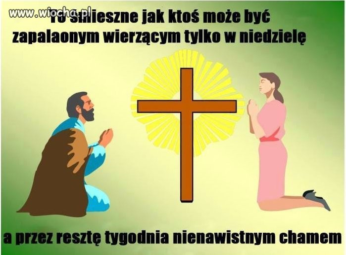 Ja przynajmniej trzymam jeden i ten sam poziom