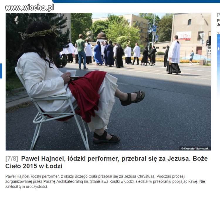 Łódzki performer znowu zaszokował ale kulturalnie