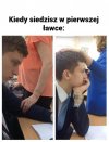 Kiedy siedzisz w pierwszej ławce