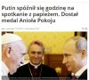 Putin dostał medal Anioła Pokoju